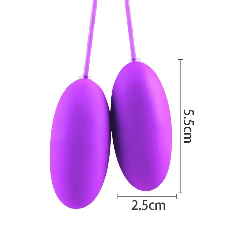 20 Speed USB Vibrating Egg Erotic Dildo 2 Eggs Double Vibrators G-spot Multi Massage Stick Bullet Vibrator Masturbation Clitoris Double Vibrators Eggs Remote Control AV Orgasm Squirt Adult Sex Toys