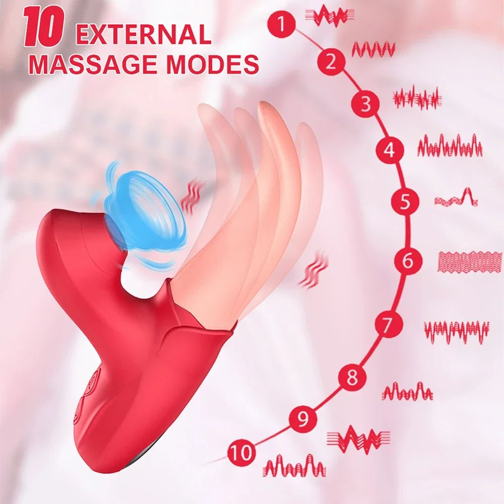 3 In 1 Lick Suck Vibrators For Women Licking Tongue Clitoris Stimulator Dildo G Spot Massager Vagina Sucking Vibrator Female Orgasm Sex Toys
