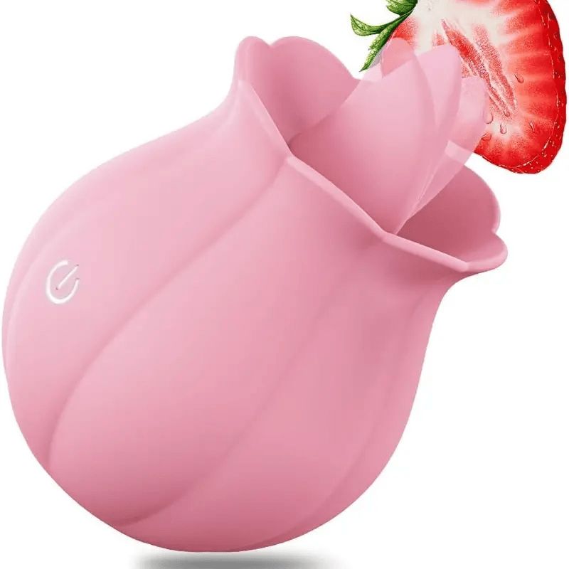 10 Modes Tongue Licking Vibrator Clitoral Nipple Stimulator G Spot Dildo Vibrator Rose Licker Massager For Women Female Couples Adult Sex Toy