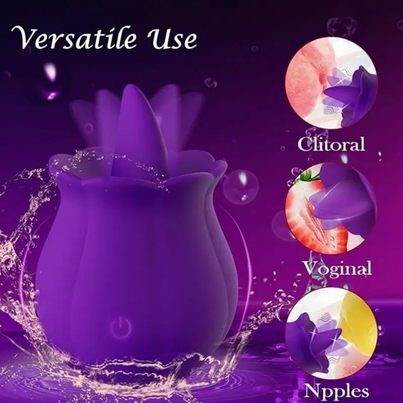 10 Modes Clit Licking Tongue Vibrator Female Compact Masturbator Sex Toy Clitoral Bimodal Nipple Stimulation Massager Oral Tongue Simulator Anal Sucking Adult Sex Toy - image 4