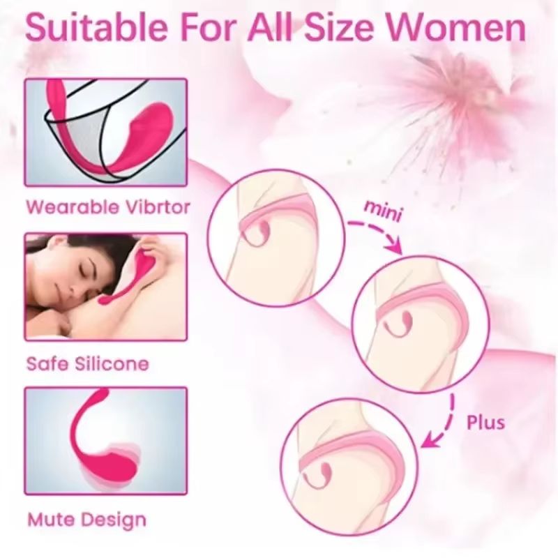 Wireless Bluetooth APP Vibrator Female Wearable App Control Love Egg Vibrator Clitoris Stimulator G Spot Massager Sex Toys for Women Adults Panties
