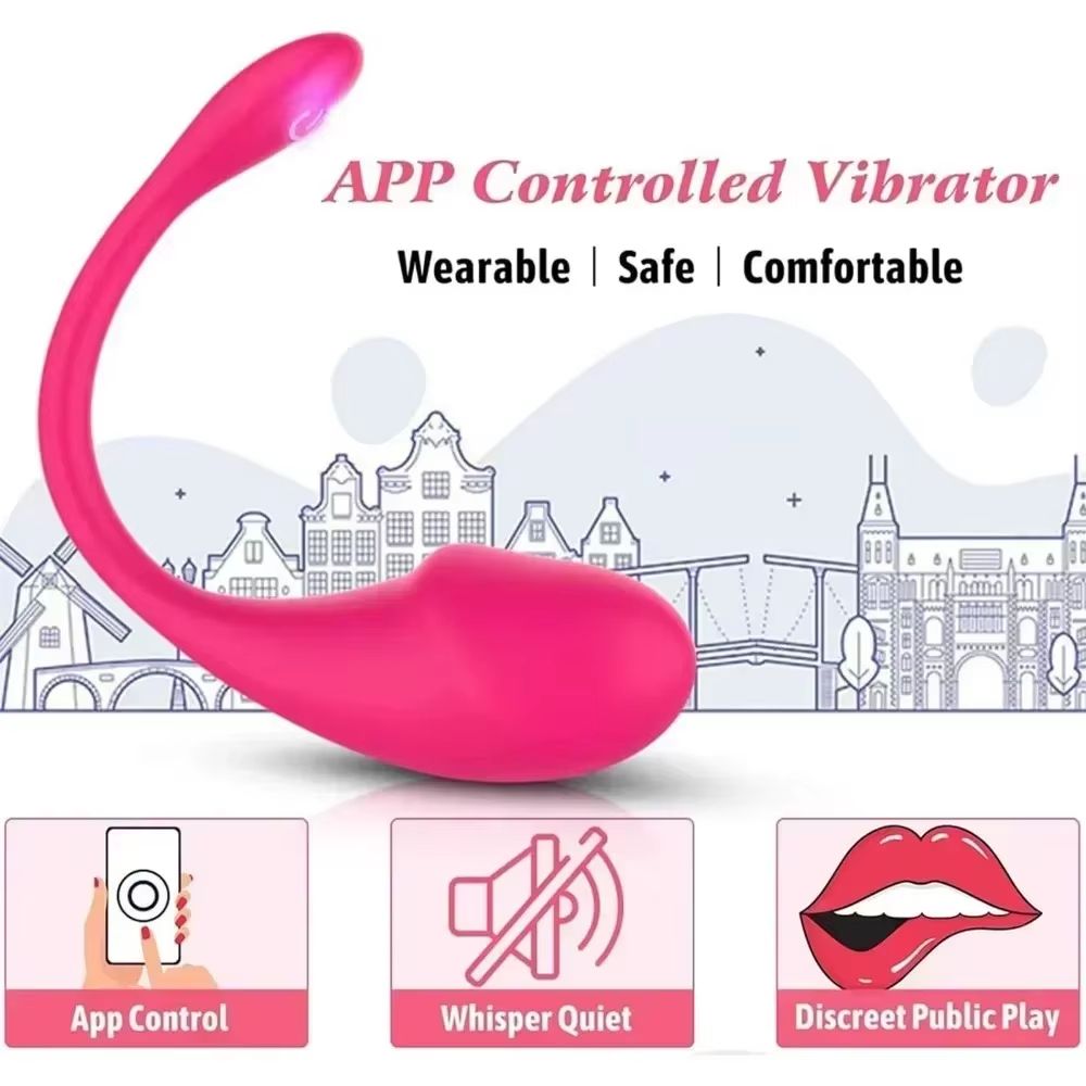 Wireless Bluetooth APP Vibrator Female Wearable App Control Love Egg Vibrator Clitoris Stimulator G Spot Massager Sex Toys for Women Adults Panties