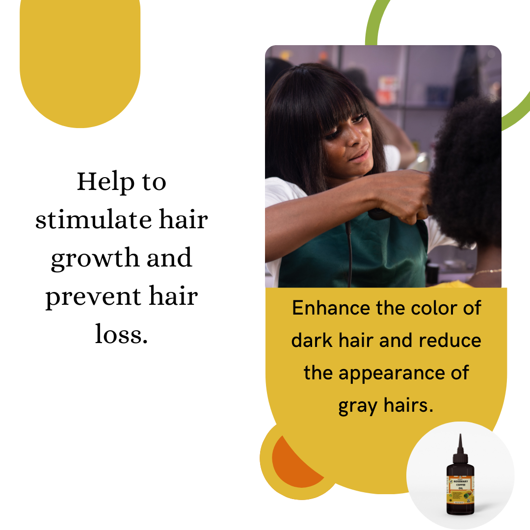 Mekis Rosemary Coffee Oil - Promotes faster and healthier hair growth,Prevent hair loss,Combats dandruff,Prevents greasiness.