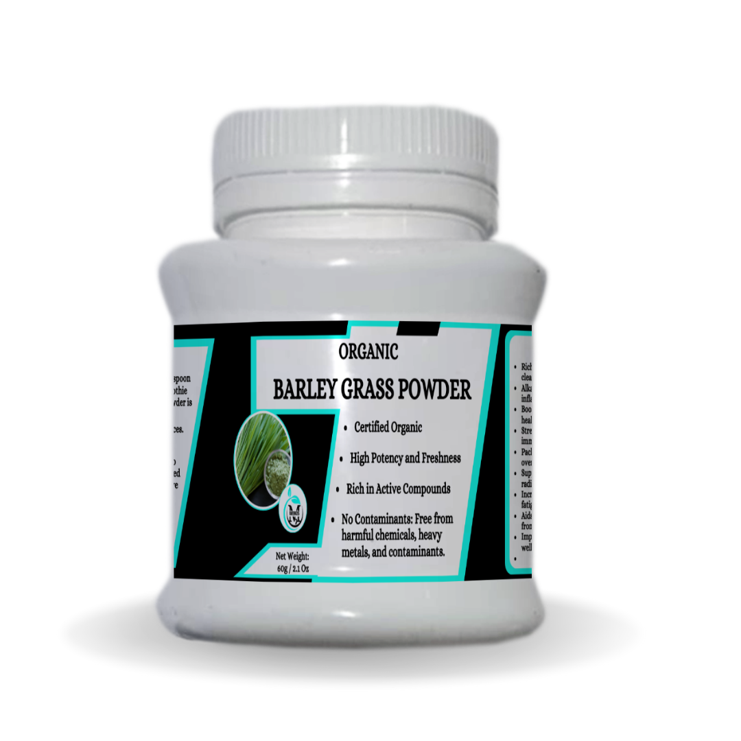 Mekis Naturals Barley Grass Powder  - 100% Pure,Supports natural detoxification and helps cleanse the liver,Alkalizes the body: