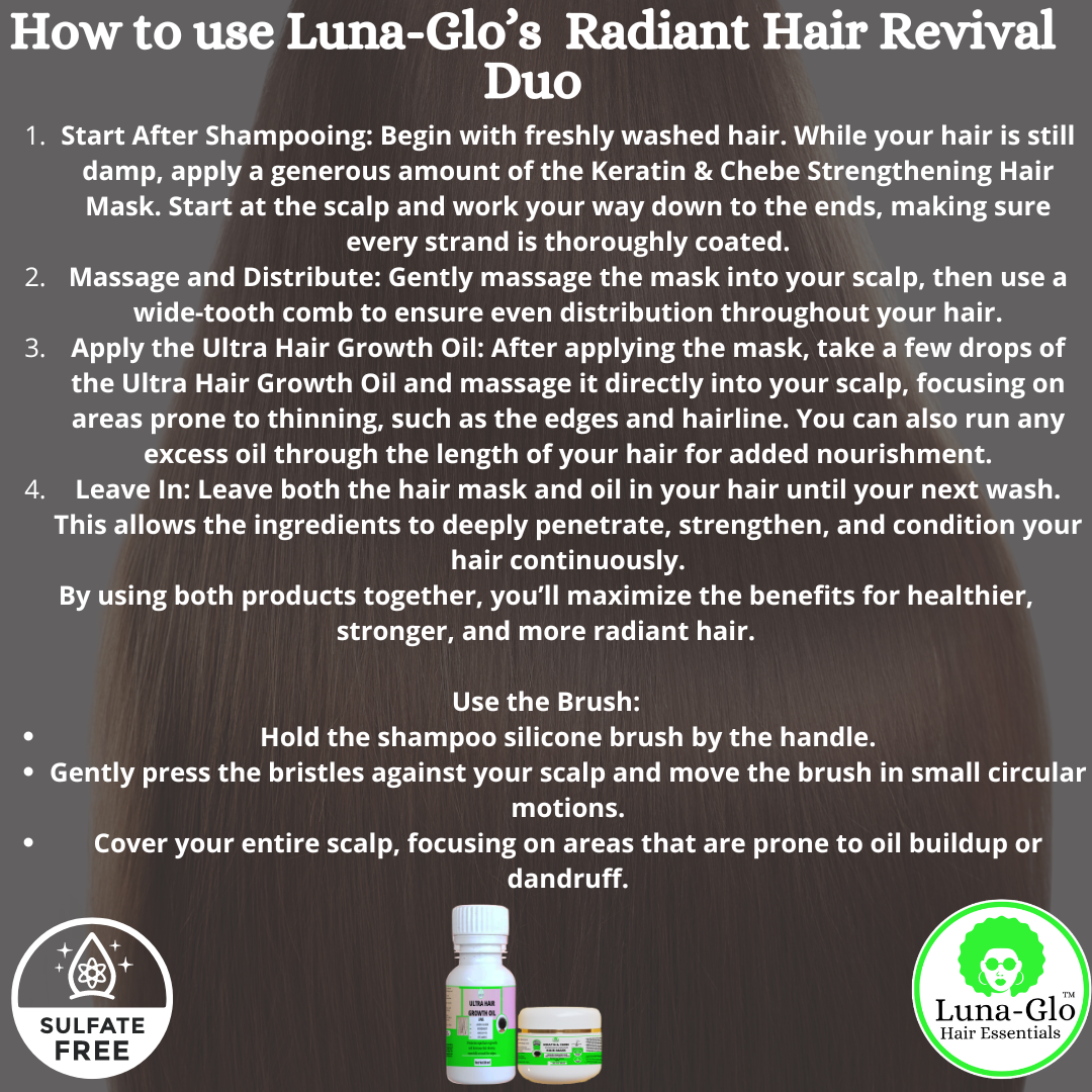 Ultra Hair Growth Oil and Keratin & Chebe Strengthening Hair Mask
