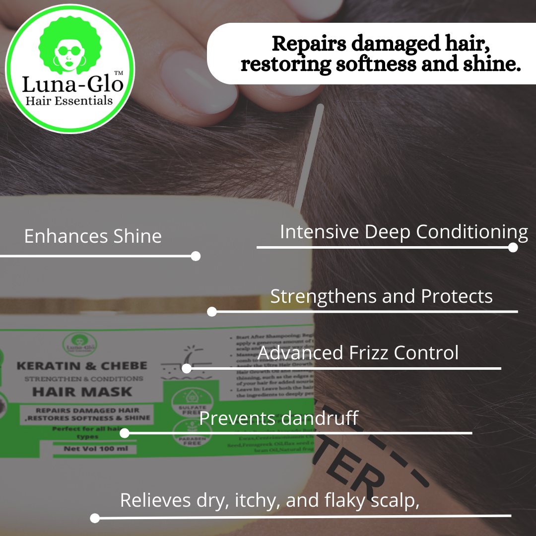 Ultra Hair Growth Oil and Keratin & Chebe Strengthening Hair Mask