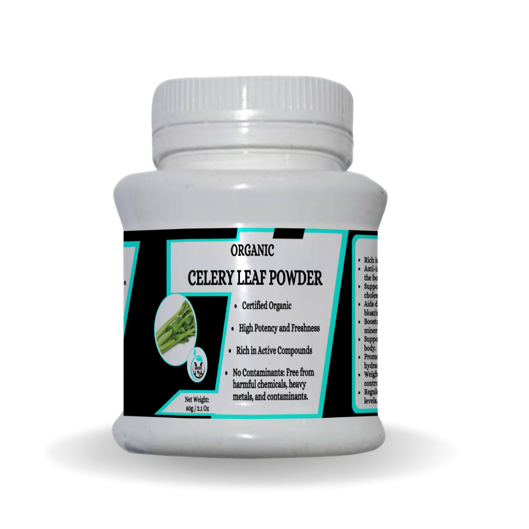 Mekis Naturals Celery Leaf Powder  - 100% Pure,Supports detoxification,Helps lower blood pressure,Reduces inflammation