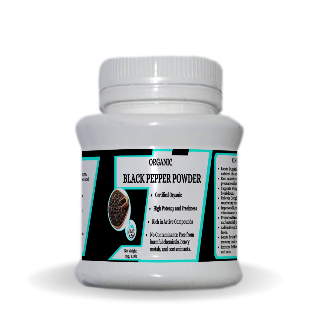 Mekis Naturals Black Pepper Powder  - 100% Pure,Boosts Digestion,Improves Nutrient Absorption,Supports Weight Loss