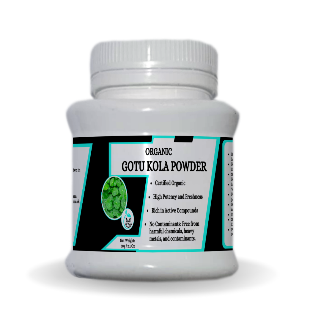 Mekis Natural's  Gotu Kola Powder  - 100% Pure,Boosts Brain Function,Reduces Stress and Anxiety ,Promotes Joint Health