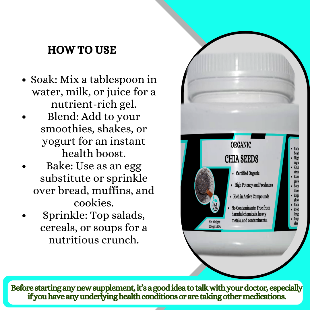 Mekis Naturals Chia Seeds - 100% Pure,Rich in Omega-3 Fatty Acids,Excellent Protein Source,Boosts Energy Levels