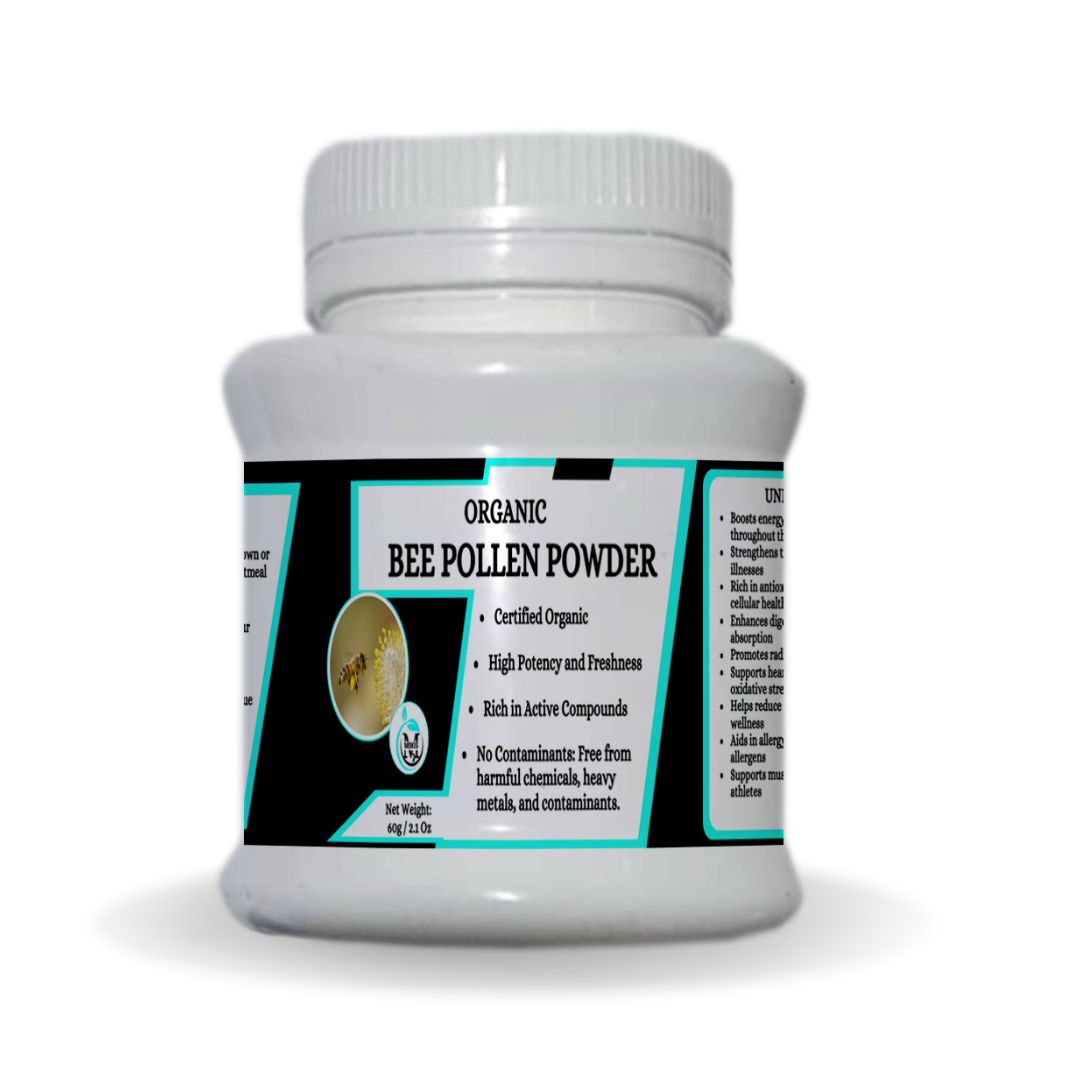 Mekis Naturals Bee Pollen Powder -100% Pure,Boosts energy and fights fatigue,Strengthens the immune system