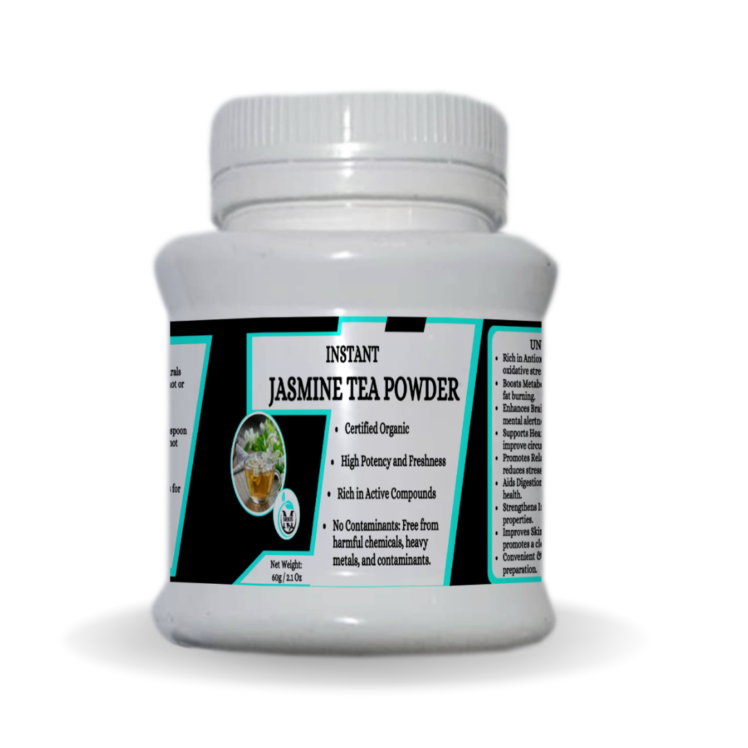 Mekis Naturals Instant Jasmine Tea Powder -100% Pure,Rich in Antioxidants ,Supports fat burning,Enhances Brain Function