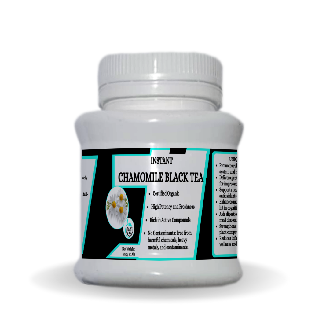 Mekis Naturals Chamomile Black Tea - Promotes relaxation,Enhances mental clarity,Aids digestion,