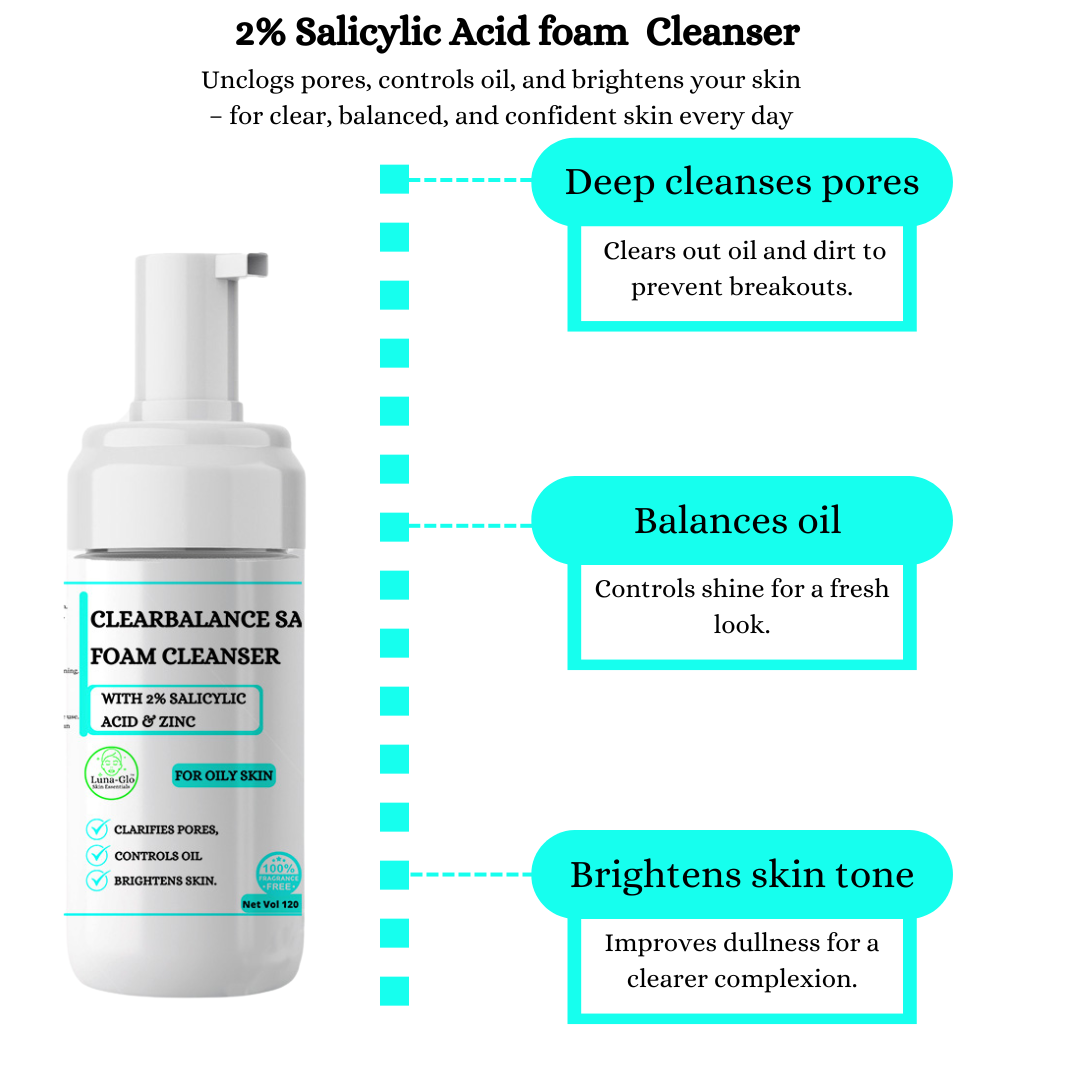 Luna-glo's Clearbalance Kit For Oily Skin -  Say goodbye to stubborn breakouts, greasy shine, and rough texture