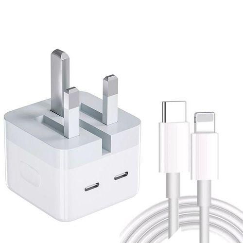 Apple iPhone 13 Mini 50W Super Fast Charge Charger with USB C to lightning cable