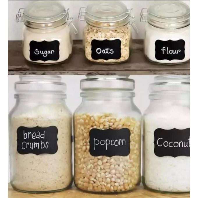 80pcs+pen Water Proof Jar/Cannister/Storage container Labels Stickers Pantry Organizer Set
