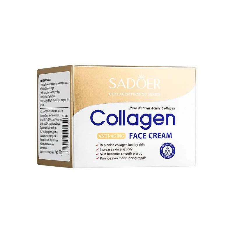 SADOER Anti Wrinkles Collagen Cream, Anti Aging Collagen, Moisturizing, Smoothing and Fades Fine Lines