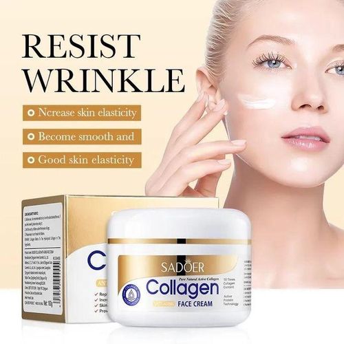 SADOER 2 In 1, Collagen Cream + Collagen Serum, Anti Aging Collagen Serum And Cream Combo For Smooth, Moisturized Skin