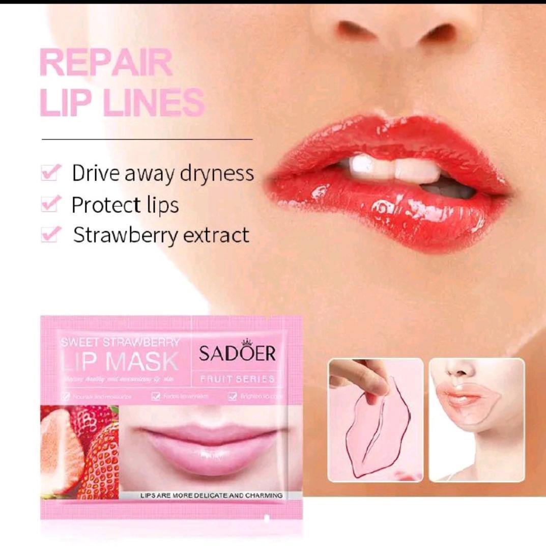 3 PCS Lip Mask with Fruit Extract-Daily Lip Care-Moisturize & Nourish Cracked Dry Lips,Hydration for Dry Lips.