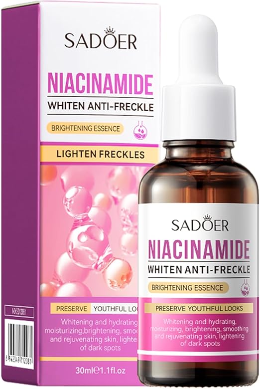SADOER 2 in 1, Niacinamide Brightening Essence + Salicylic Acid Acne Treatment Essence, Oil Control and Black Heads Remover