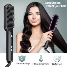 🍂🪄PRICE DROPPED 🍂🪄Hair Straightener, Hot Comb. Anti Scalding Curler Electric Iron Brush