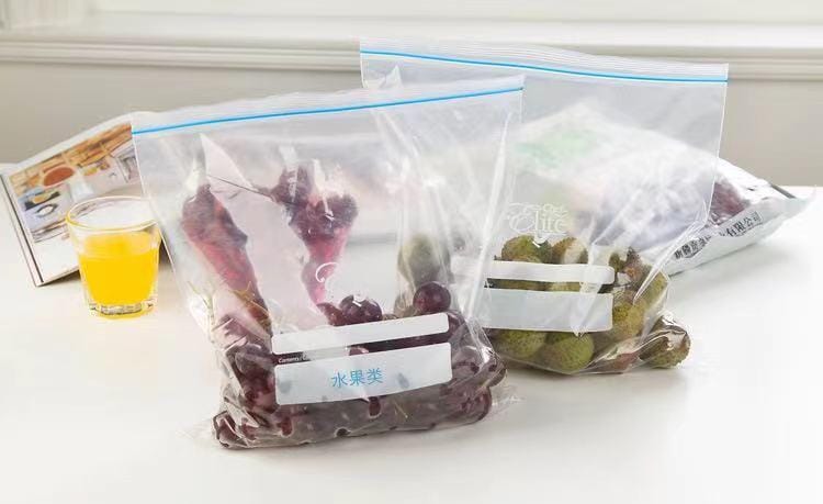 20pcs 1kg Zip Lock Plastic Bag For Storage,Zip Lock Pouches,Ziplock Bags For Fridge Storage,Freezer Re-Usable.Upgraded dual zipper closure ensures airtight & 100% leakproof seal, waterproof, hygienic