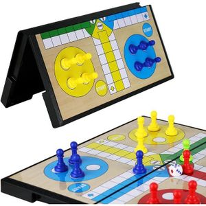 Ludo Board Game-Portable Travel Magnetic Family Brain Game for Kids.Ludo is a classic family game that has stood the test of time. Roll a six and race your 4 tokens from start to finish before anyone