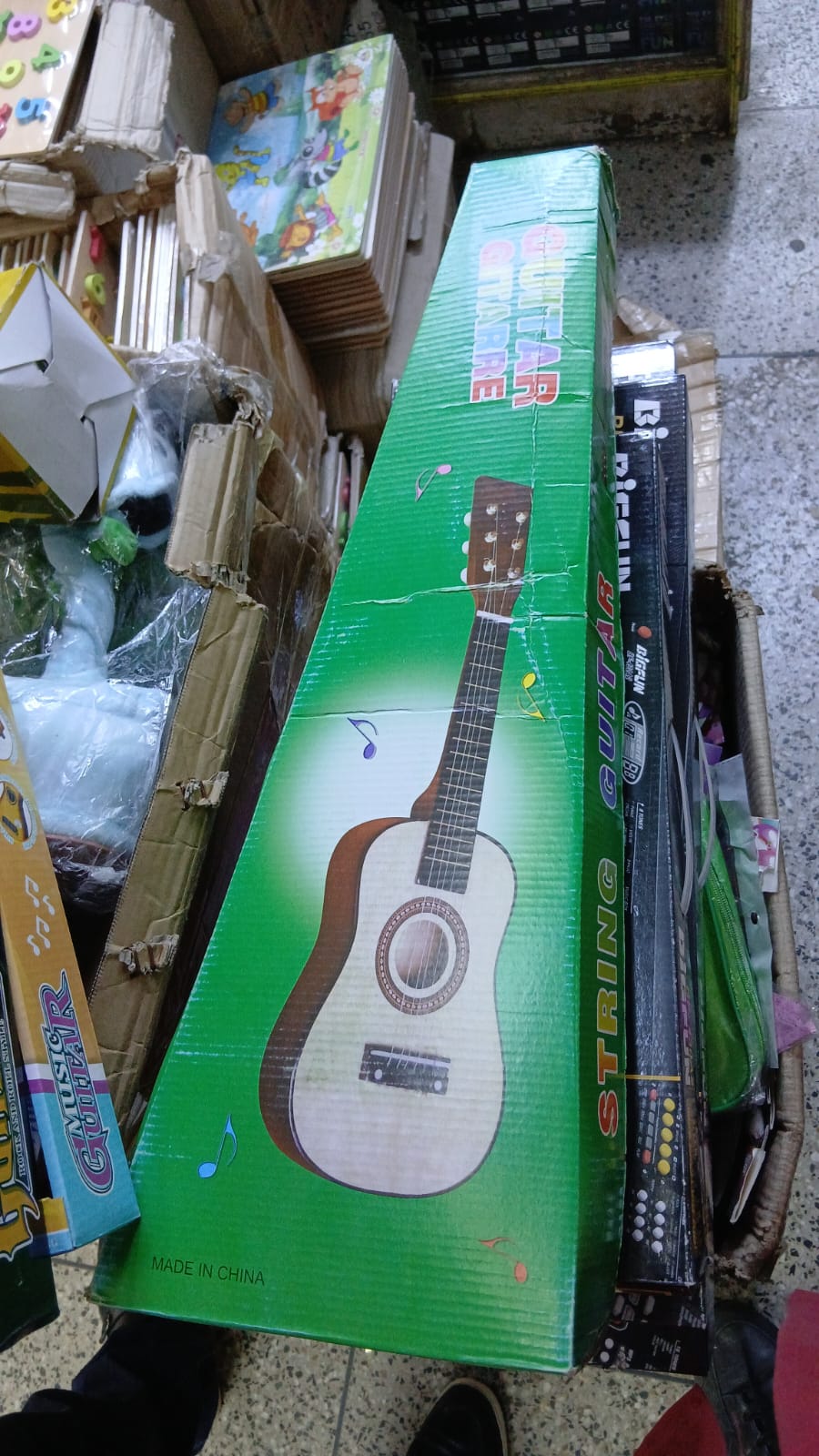 AT STOCK CLEARANCE OFFERS 🔥 None Generic Big Musical Guitar Toy For KidsSo quit procrastinating and start your musical journey with the mesmerizing sounds of this guitar toy.