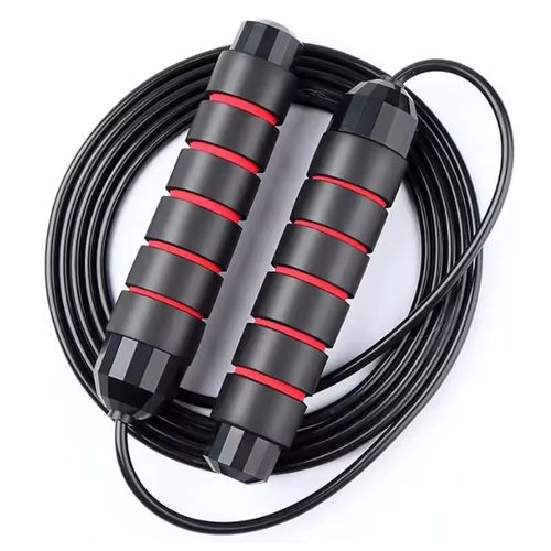 KEEP FITNESS WITH 💪 🔥 Wire Skipping Rope Burning Fat Fitness Jumping RopeStart with short sessions and gradually increase the duration and intensity as your fitness improves