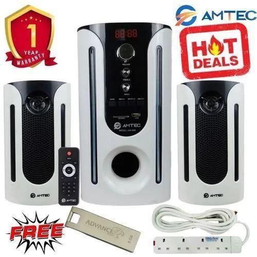 Amtec AM-608 2.1CH HOME THEATRE SYSTEM USB/SD/FM 8000W