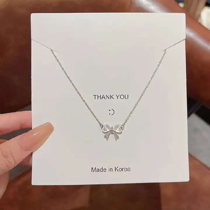 Bow Tie Necklace For Women, Luxury Necklace, Non-Fading Clavicle Chain, Titanium Steel Necklace