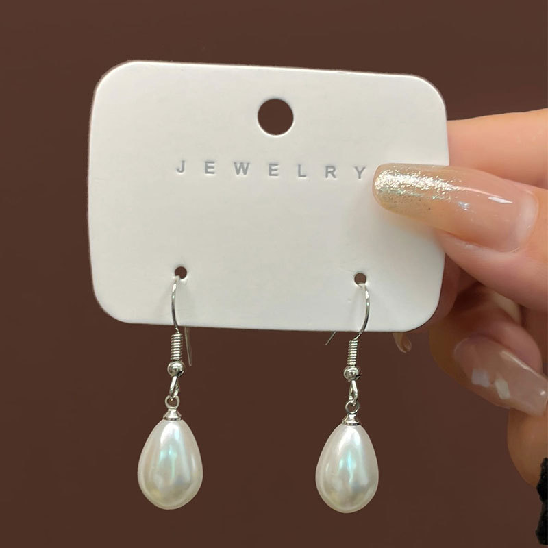 Hot Selling Water Drop Imitation Pearl Earrings For Women Light Luxury High-End Artificial Pearl Earrings Earrings