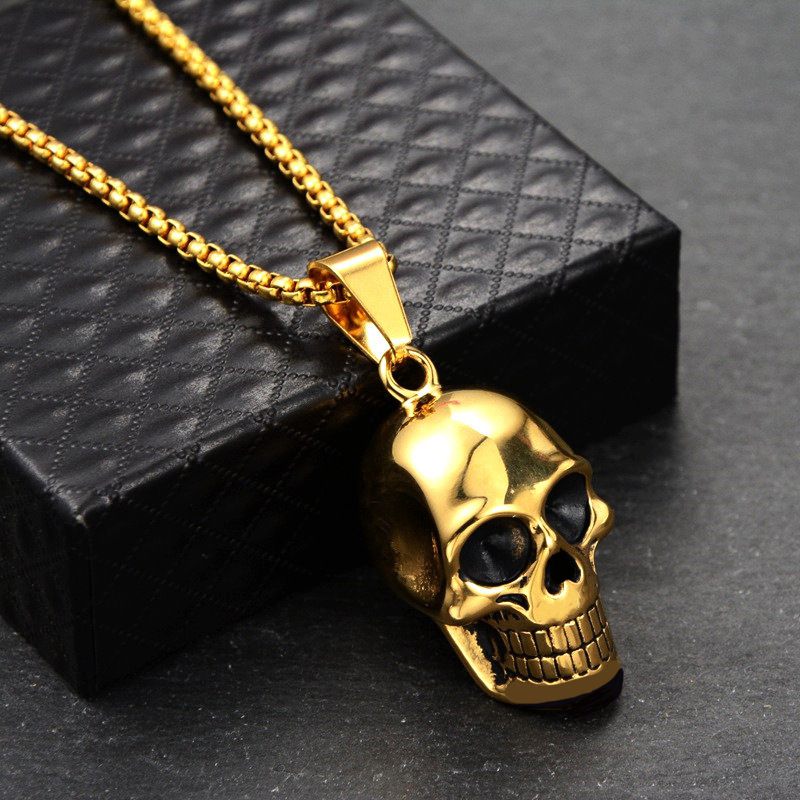 Oversized Skull Necklace Men'S Fashion Fashion Accessories