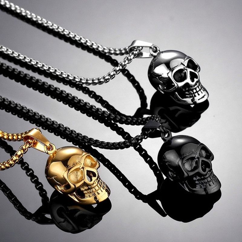 Oversized Skull Necklace Men'S Fashion Fashion Accessories
