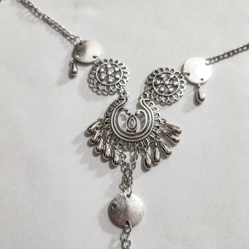 European And American Style Bohemian Hollow Water Drop Carved Anklet Foot Decoration
