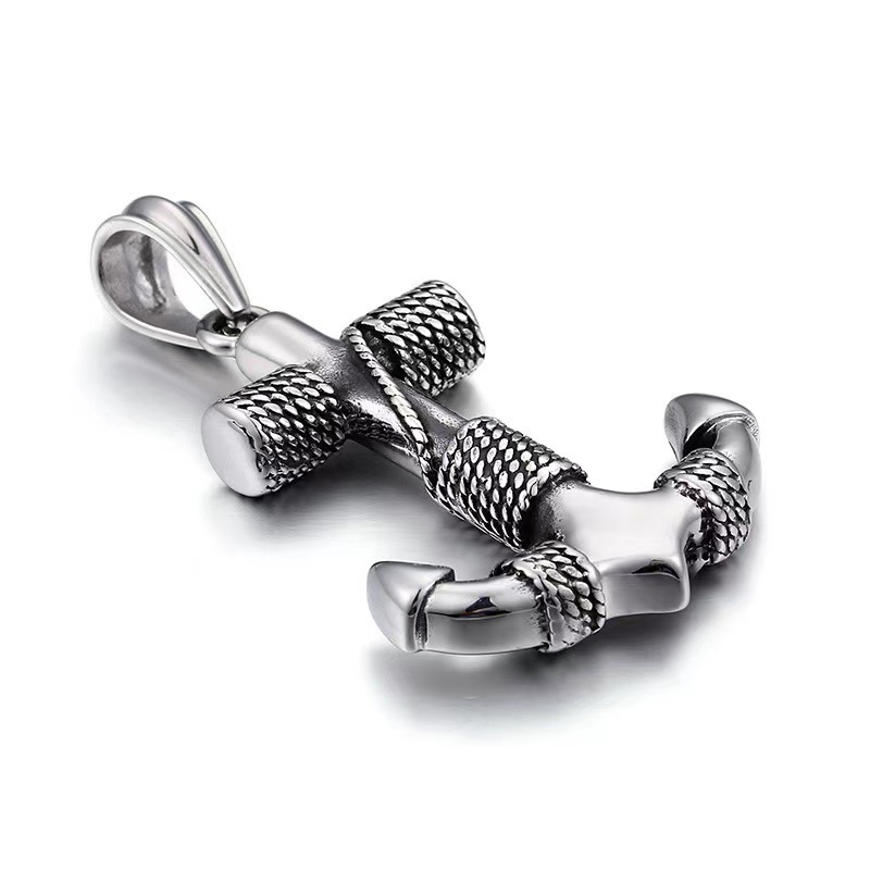 European And American Style Hot-Selling Fashion Navy Old Anchor Pendant Necklace Accessories Men'S Necklace