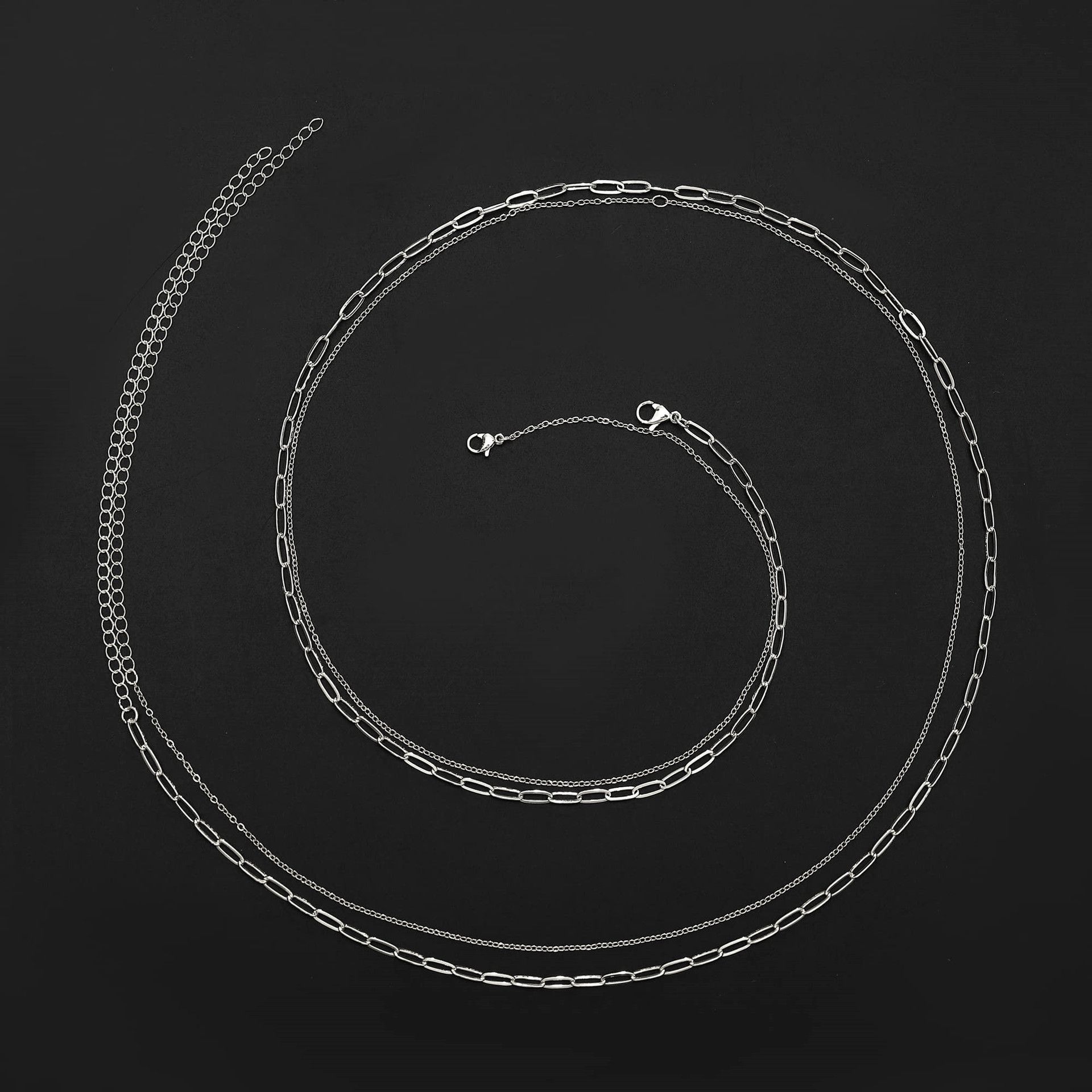 Fashion Personalized Round Bead Chain Jewelry Twist Chain Double-Layer Women'S Waist Chain New Body Chain Waist Jewelry