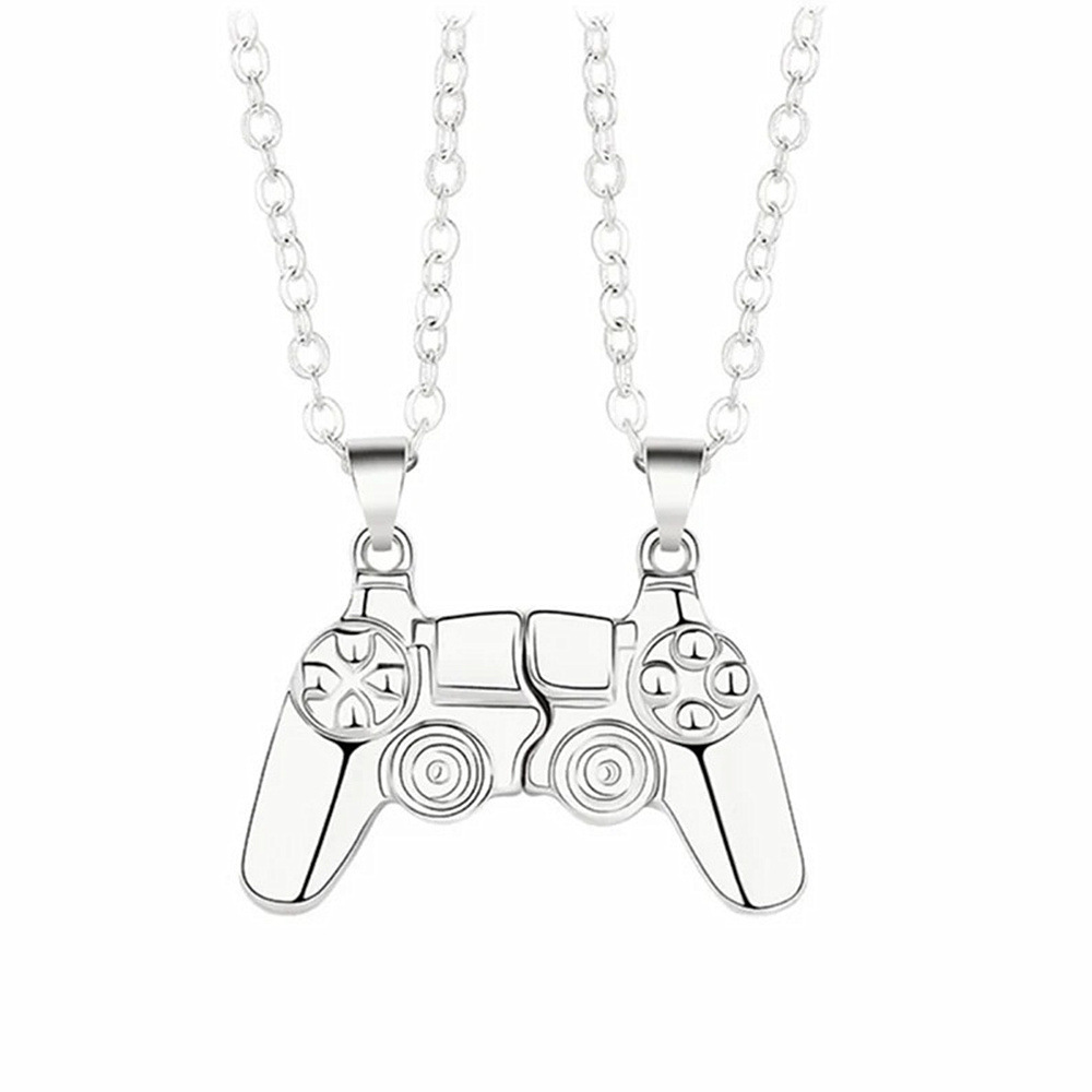 Personalized Couple Pendant Necklace Game Console Handle Men And Women Magnet Stone Attract Couple Necklace Accessories Gift
