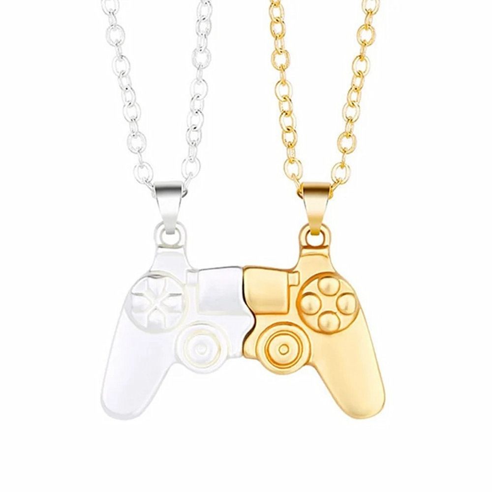 Personalized Couple Pendant Necklace Game Console Handle Men And Women Magnet Stone Attract Couple Necklace Accessories Gift