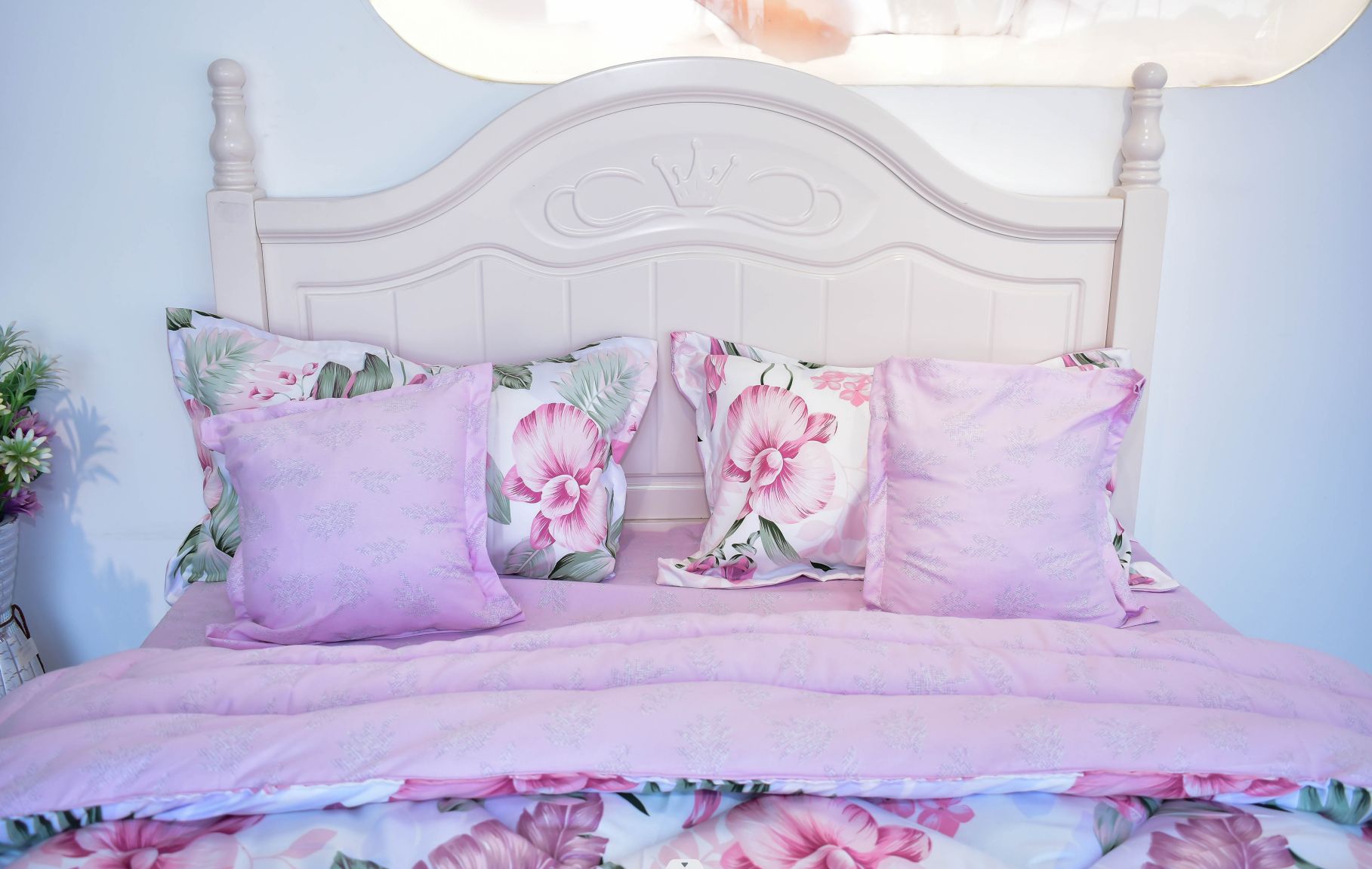 Bring Elegance And Comfort To Your Bedroom With Johari 6pcs Of Luxury Nordic Style Cotton Microfiber Duvet Sets (One Duvet, Four Pillow Covers Or Cases And One Bedsheet) Bedding Set (Random color)