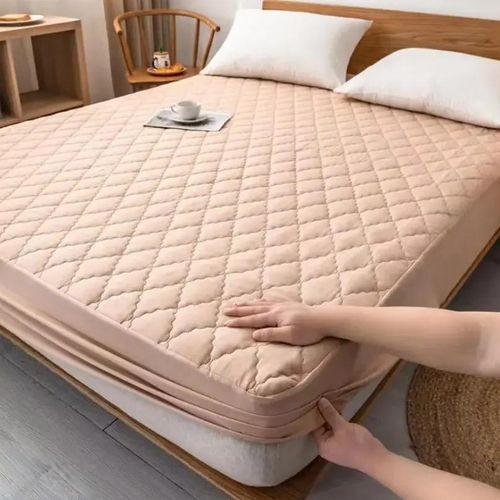 Enhance The Longevity And Comfort Of Your Mattress With Johari High quality quilted waterproof Mattress Protector Soft Microfiber Fabric does not come with pillow cases(Assorted color delivery)