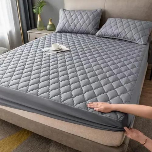 Enhance The Longevity And Comfort Of Your Mattress With Johari High quality quilted waterproof Mattress Protector Soft Microfiber Fabric does not come with pillow cases(Assorted color delivery)