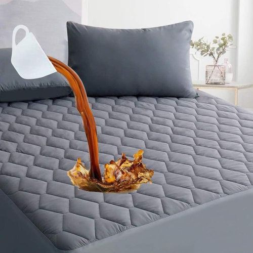 Enhance The Longevity And Comfort Of Your Mattress With Johari High quality quilted waterproof Mattress Protector Soft Microfiber Fabric does not come with pillow cases(Assorted color delivery)