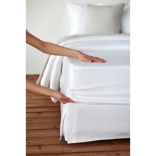 Johari Cotton Fitted Sheet with Elastic Bands Non Slip Adjustable Mattress Covers