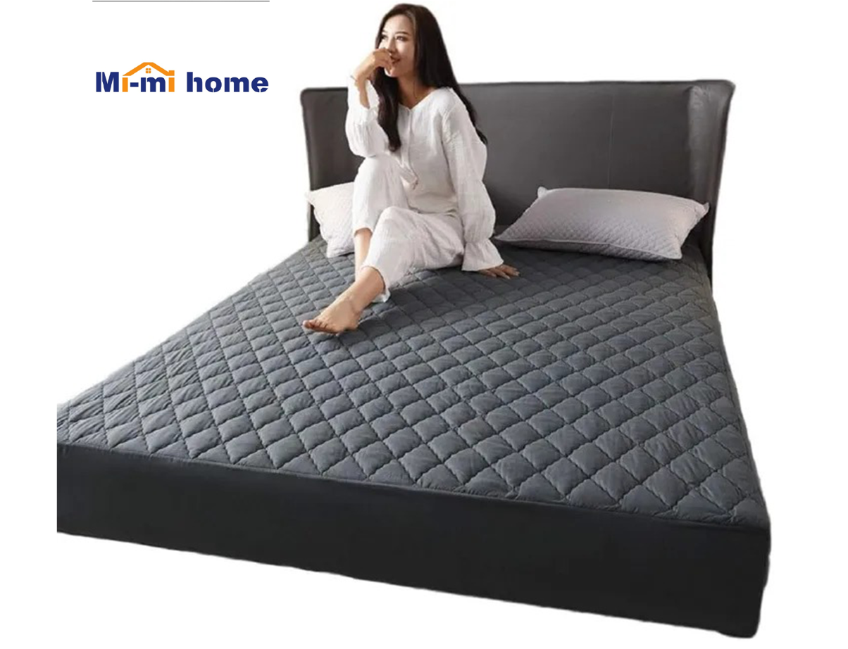 Enhance The Longevity And Comfort Of Your Mattress With Johari High quality quilted waterproof Mattress Protector Soft Microfiber Fabric does not come with pillow cases(Assorted color delivery)