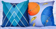 Johari 1Pcs New Style Digital Printing Throw Pillows And Cover Case Luxury Painted Geometric Cushion (ASSORTED)
