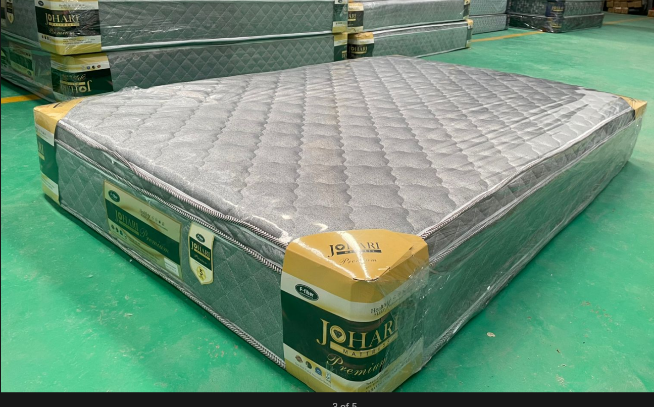 Johari Three Years Warranty 8 Inches Orthopedic High Quilted  Premium Mattress Home Living Bedroom Soft and Long-lasting Mattress Comfy And Health Mattress (Without Bed) (Random Color Dispatch)