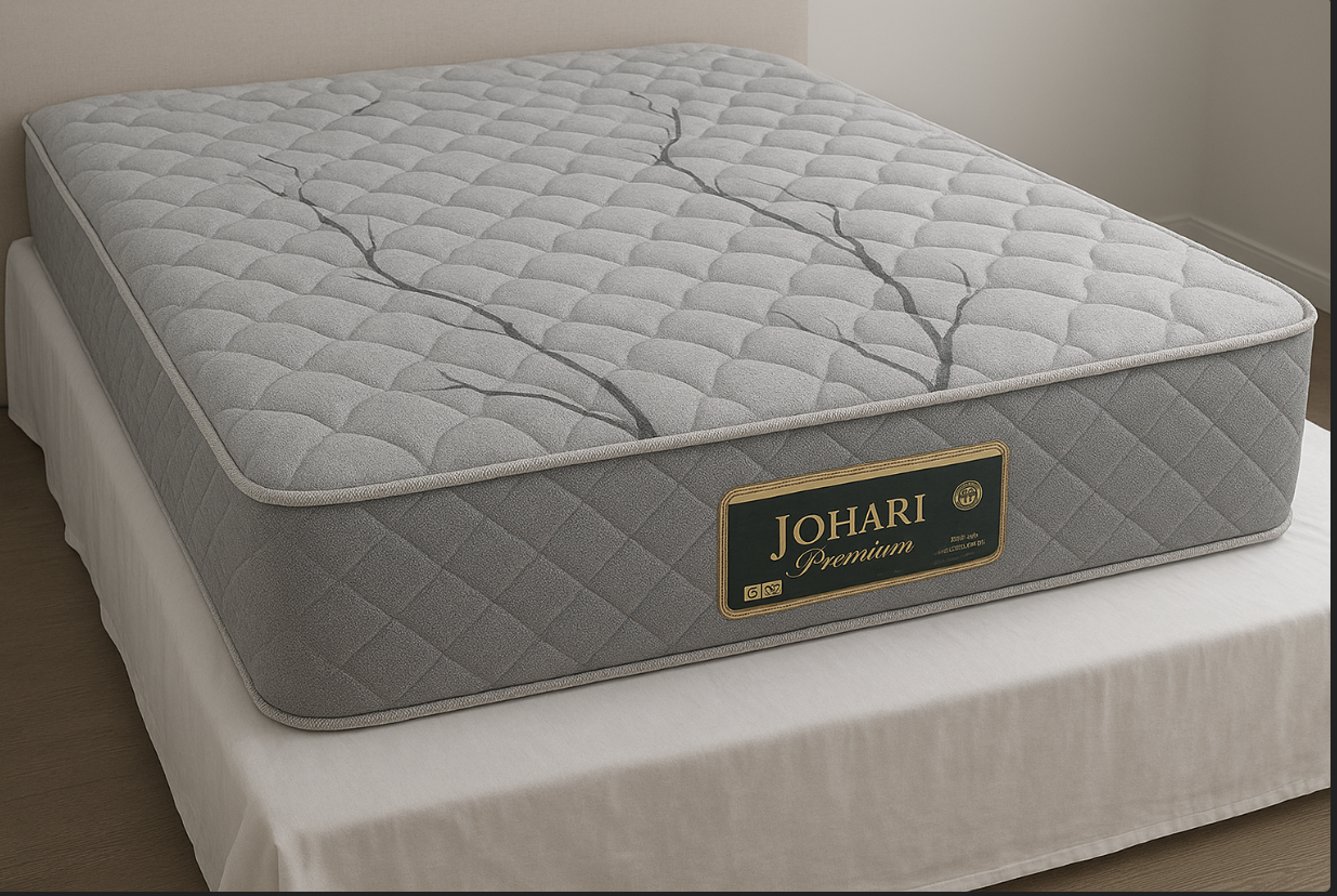 Johari Three Years Warranty 8 Inches Orthopedic High Quilted  Premium Mattress Home Living Bedroom Soft and Long-lasting Mattress Comfy And Health Mattress (Without Bed) (Random Color Dispatch)