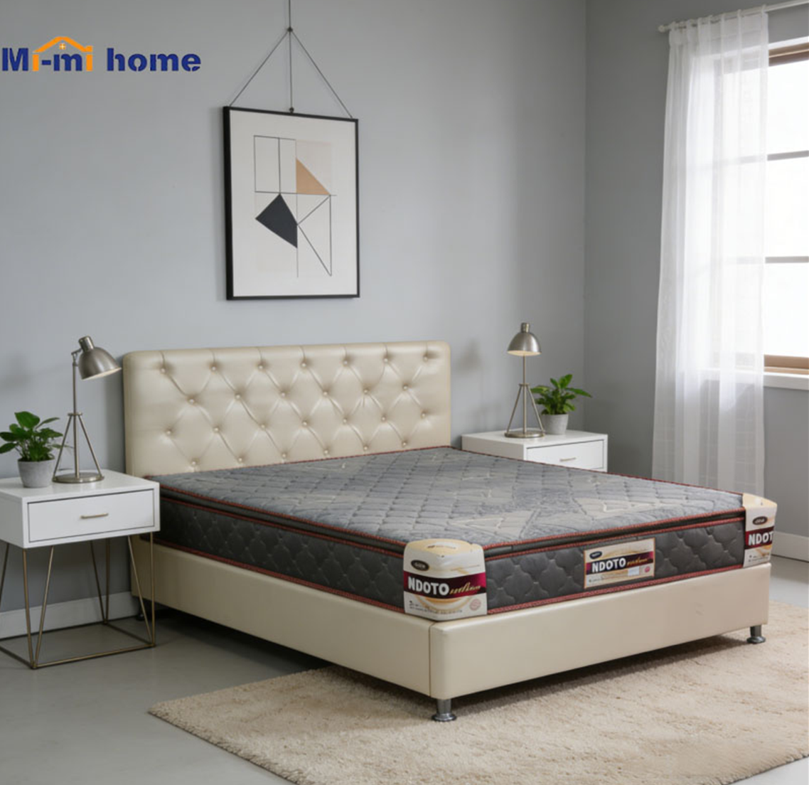 Ndoto Seven Years Warranty Super High Density  Quilted Medium Home Living Bedroom Soft And Long-lasting Mattress Comfy and Health Mattress (Without Bed) (Random color dispatch)