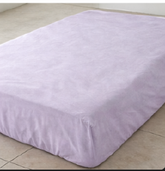 Mimi  White Cotton Fitted Sheet With Elastic Bands Non Slip Adjustable Mattress Covers Fitted Bedsheet